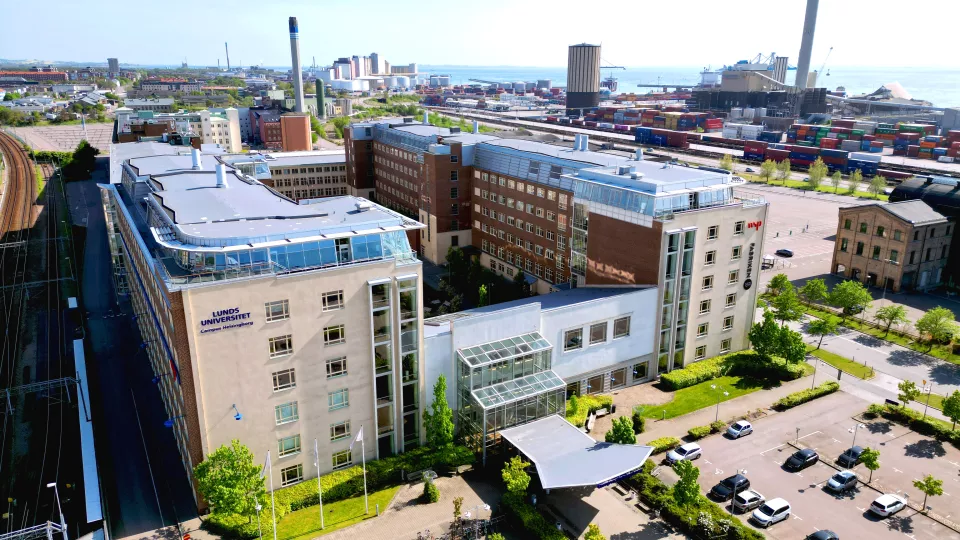 Campus Helsingborg building from above